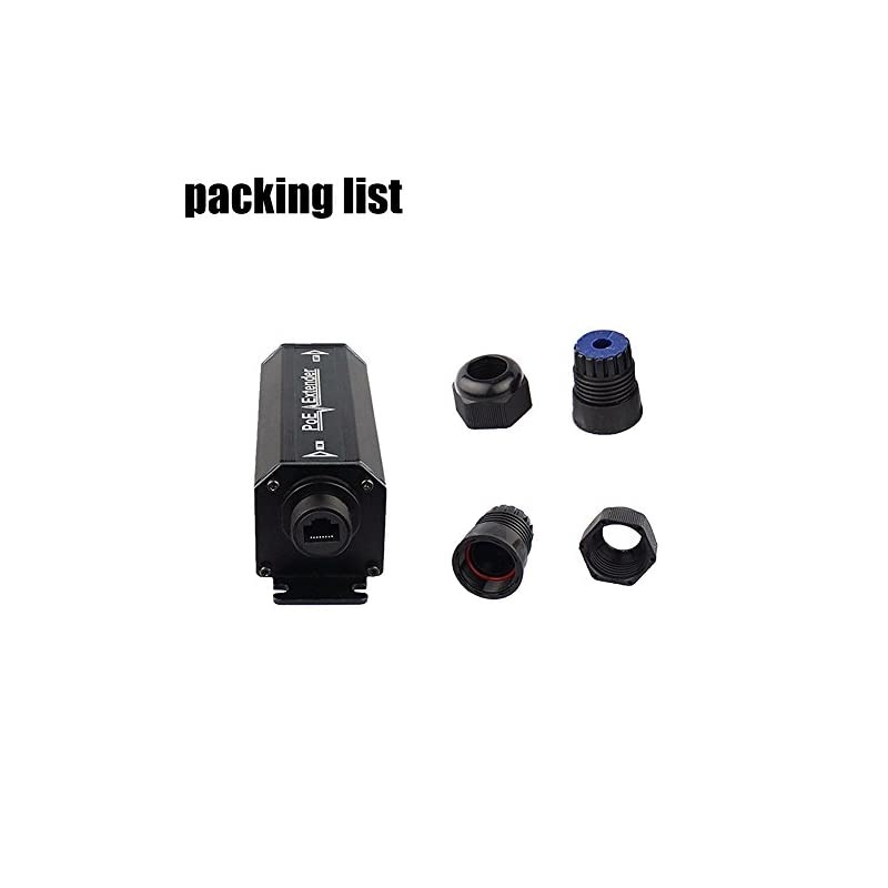 Cat6 Extender Gigabit Ethernet Waterproof Outdoor Extender Single Port Signal Extender Compatible 8023afat