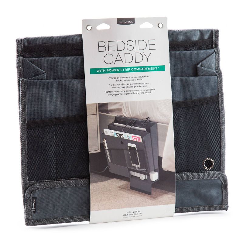 Mindfull Products Bedside Caddy Gray