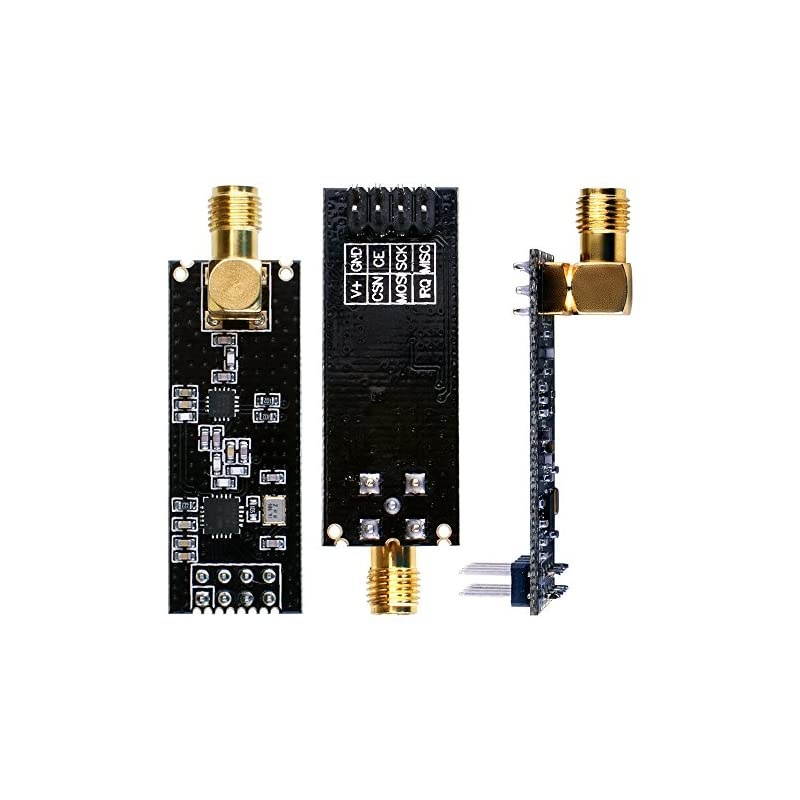 3pcs Wireless Transceiver Module 24G 1100m NRF24L01+PA+LNA in Antistatic Foam for ArduinoIDE Compatible with Antenna LKY67