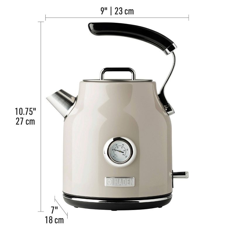 Haden Dorset 1.7L Stainless Steel Electric Kettle - Beige