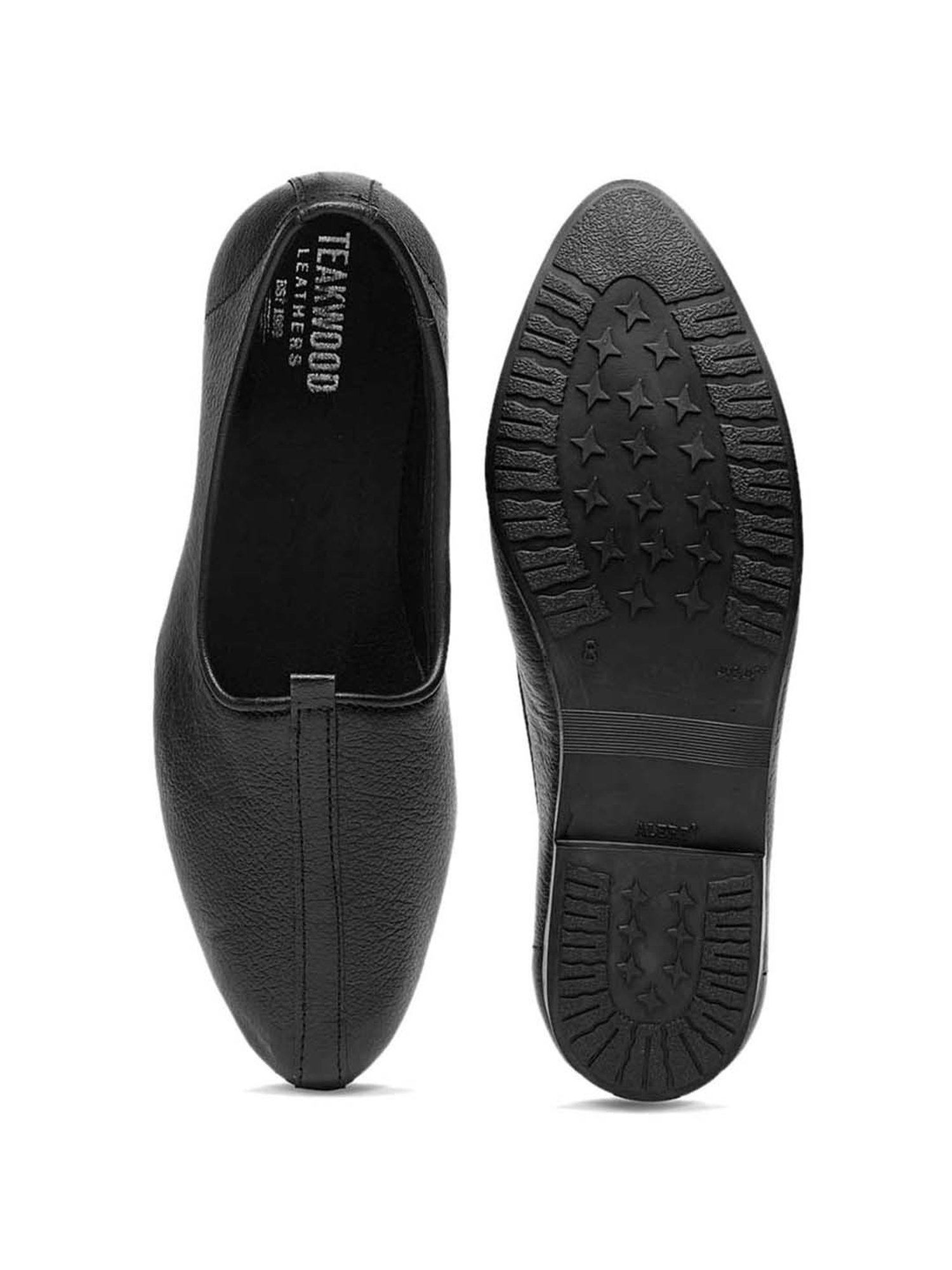 Teakwood Leathers Men's Black Casual Mojris