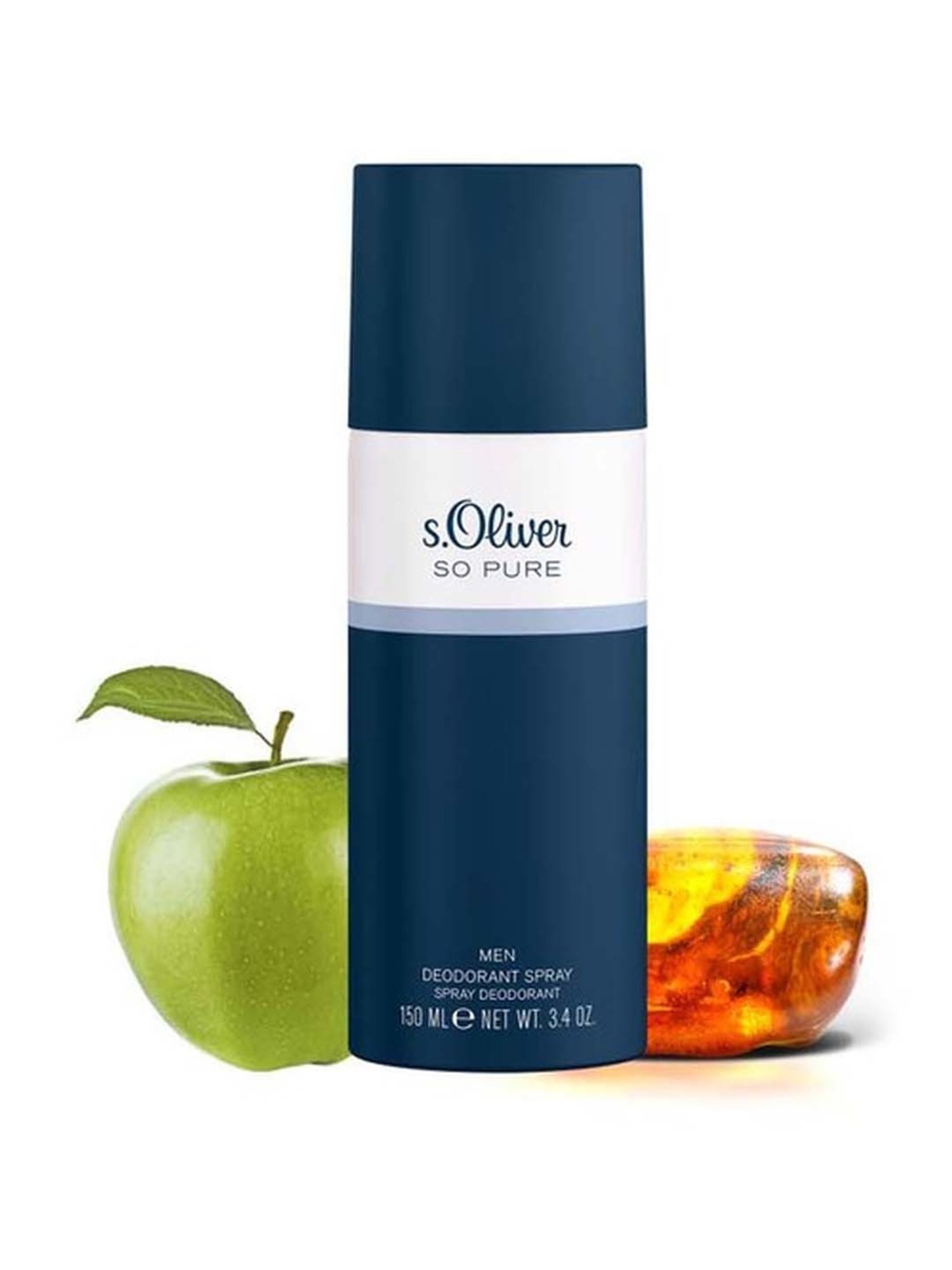 s.Oliver So Pure Man Deodorant Aerosol Spray (Pack of 2)