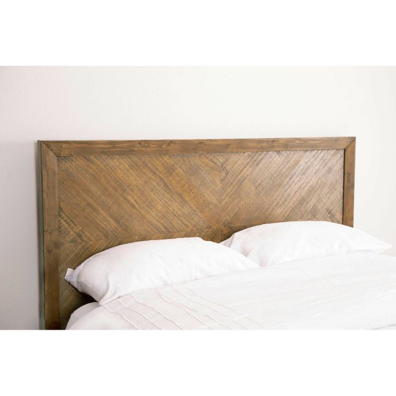 Aurora Mid Century Wood Platform Bed King Brown - Abbyson Living