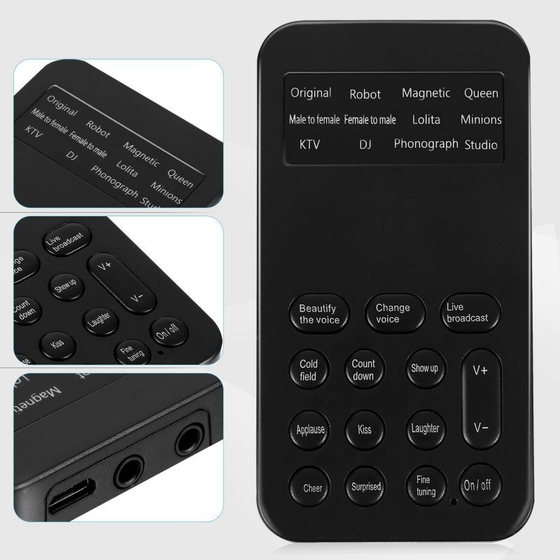 Voice Changer Scene Voice Change 8 Sound Effect Mini External Sound Card