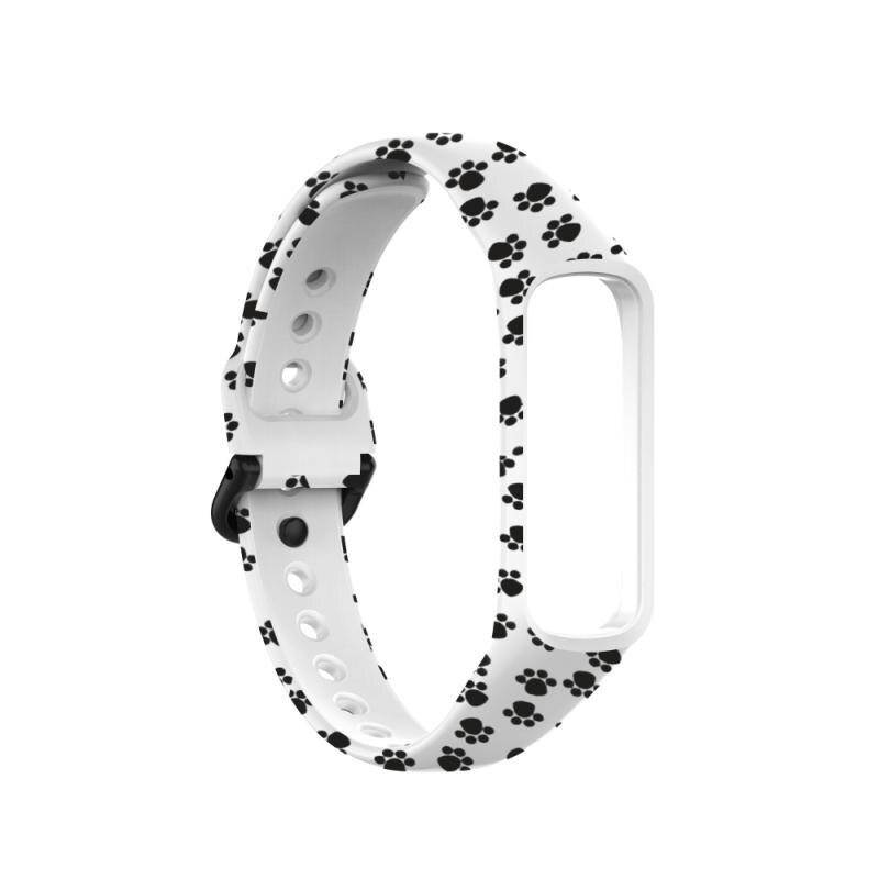Silicone Band Strap WristBand Bracelet Suitable For Samsung Galaxy Fit2 Watchband SM-R220 Printed Pattern Replacement Strap Belt