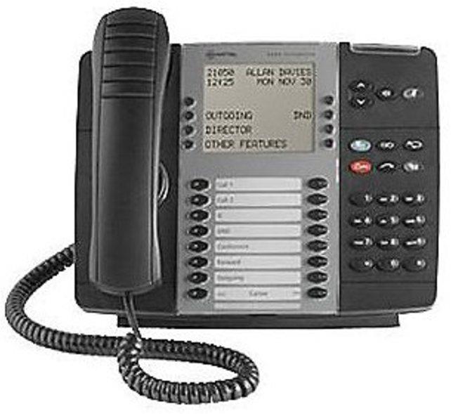 Mitel 8568 50006123 Corded IP Business Phone - Black
