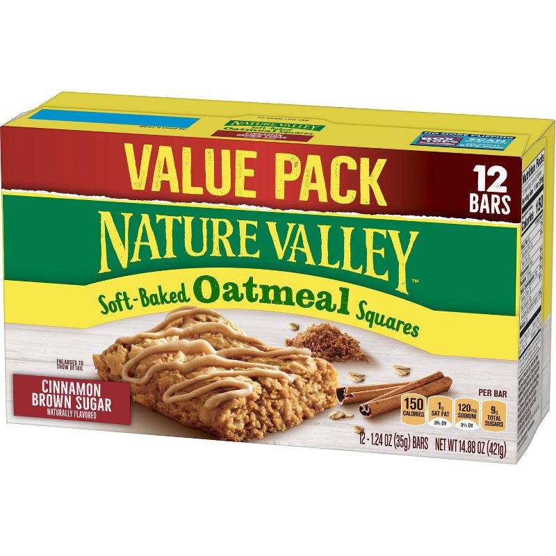 Nature Valley Soft Baked Oatmeal Cereal Bars - 12ct/14.88oz