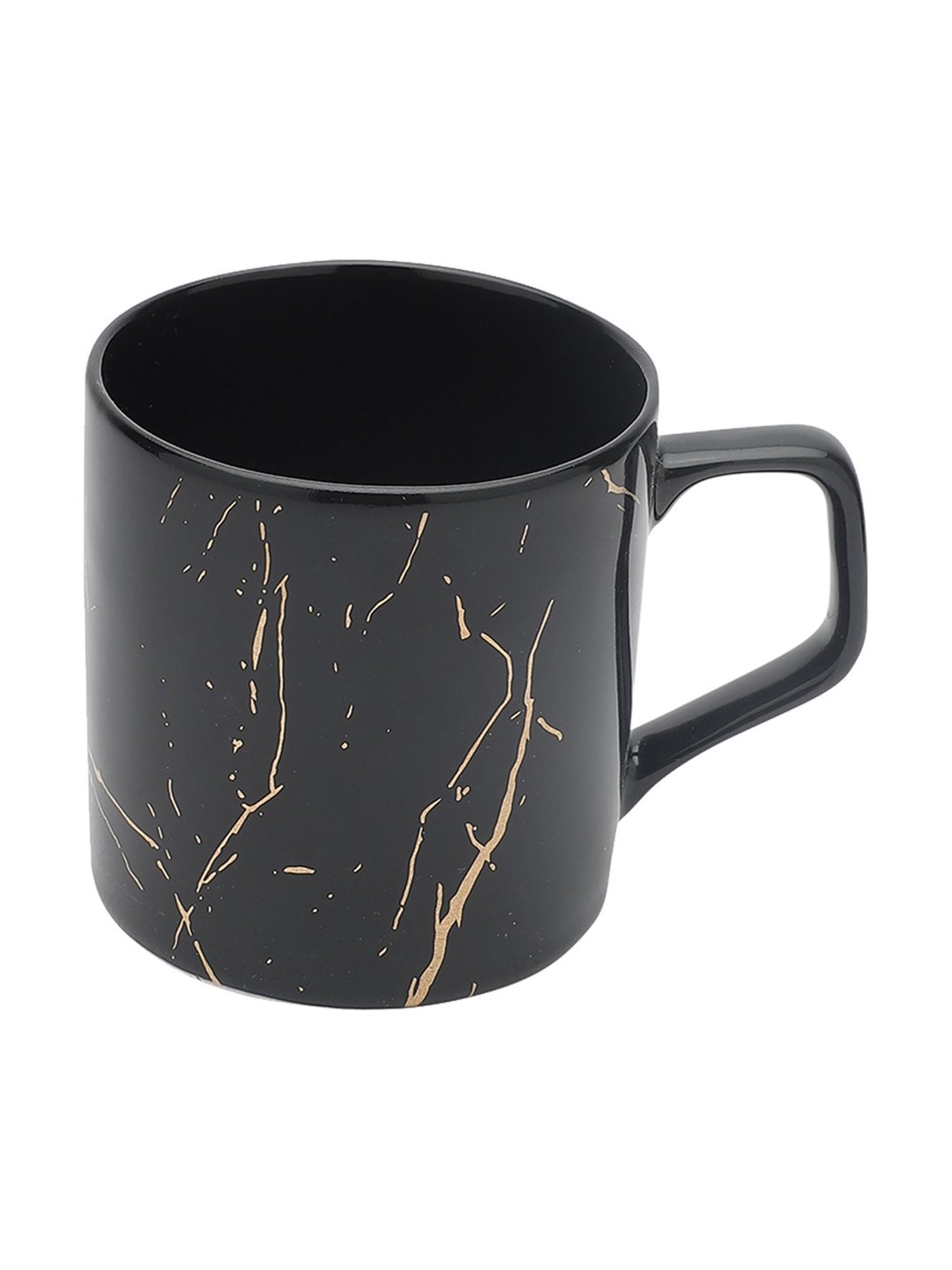 Clay Craft Multicolor Fine Ceramic Coffee Mugs Set of 6 - 210 ml each