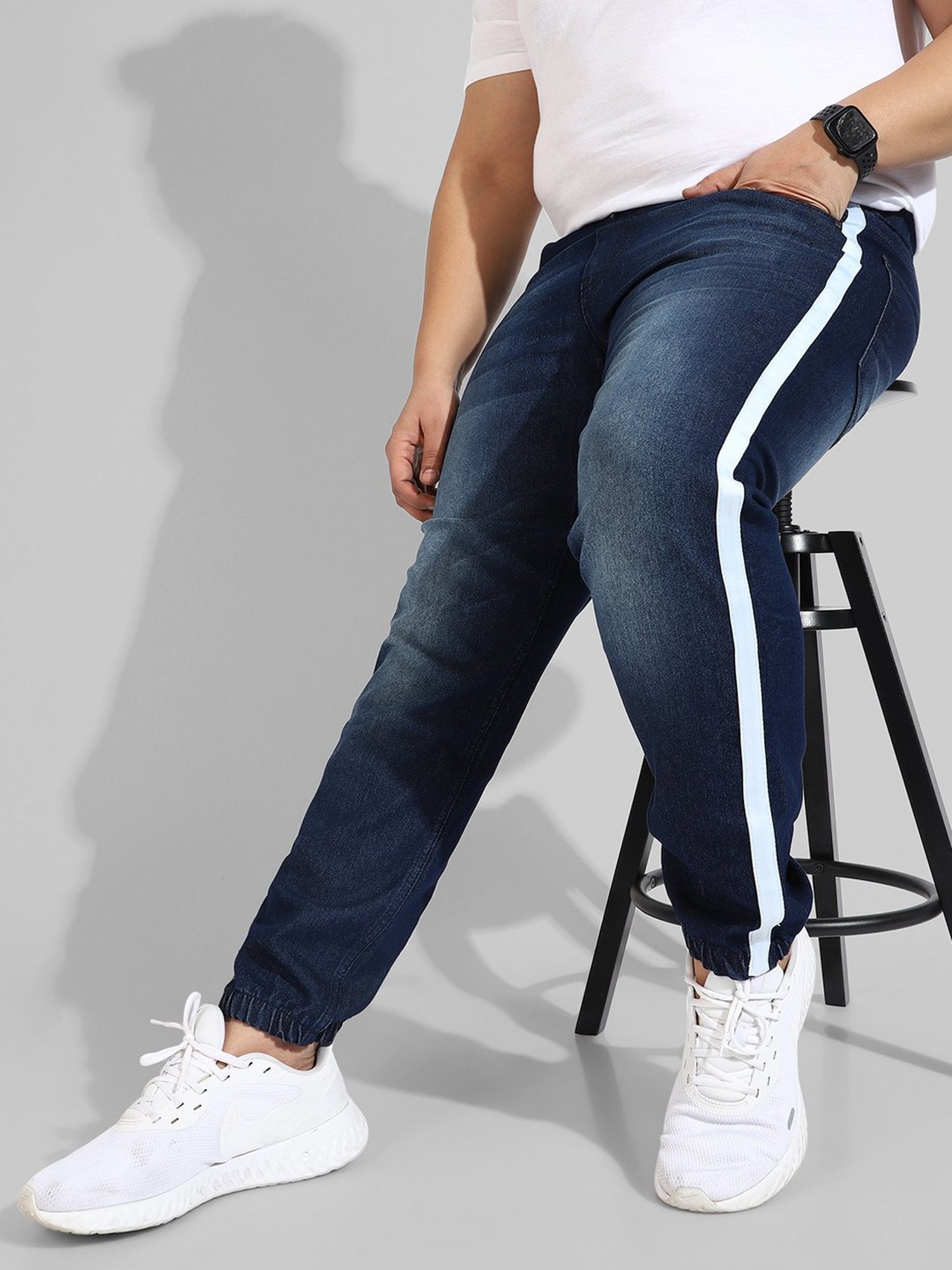 Instafab Plus Blue Regular fit Plus Size Jeans