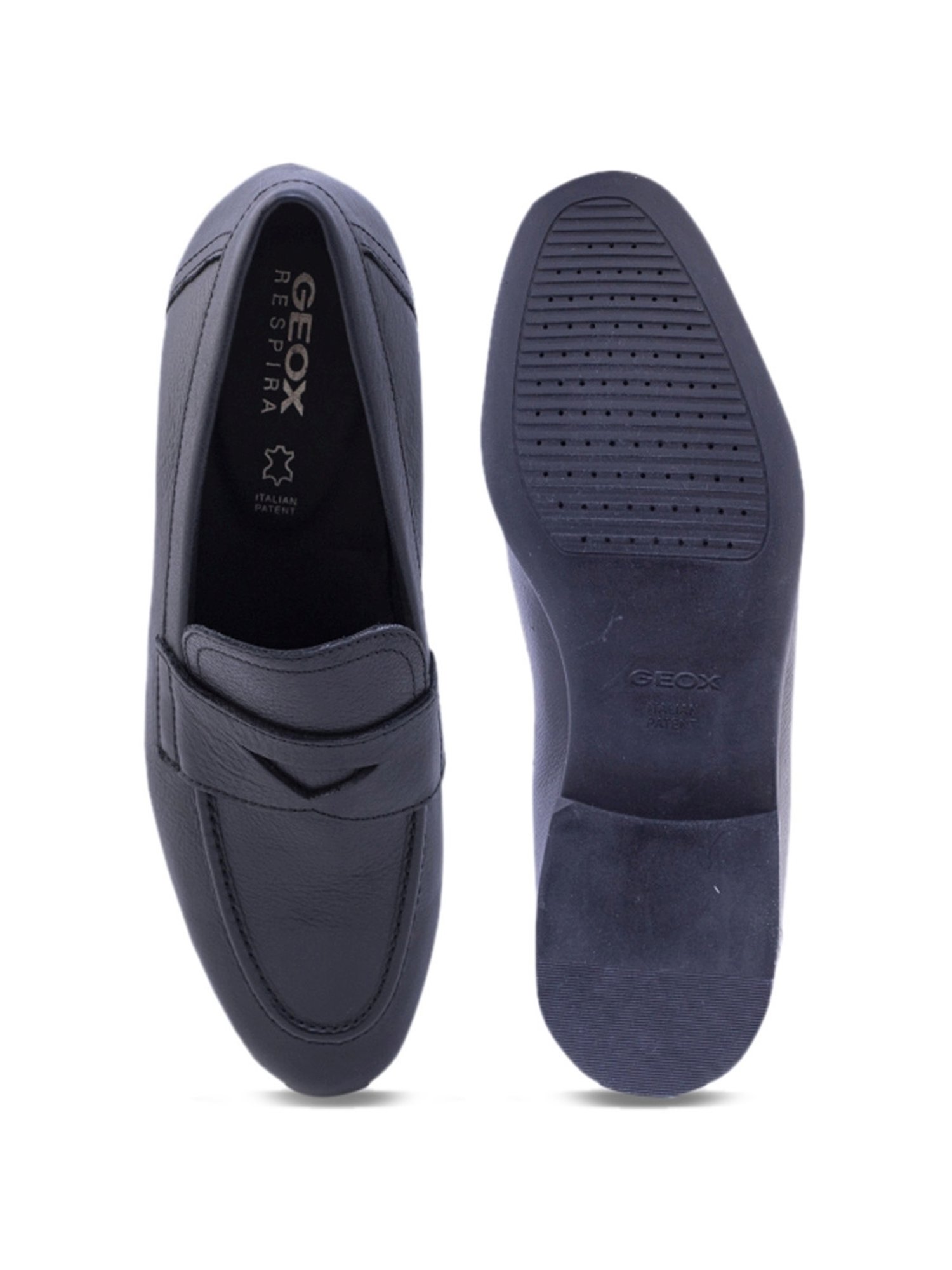Geox Men's U Sapienza Black Loafers