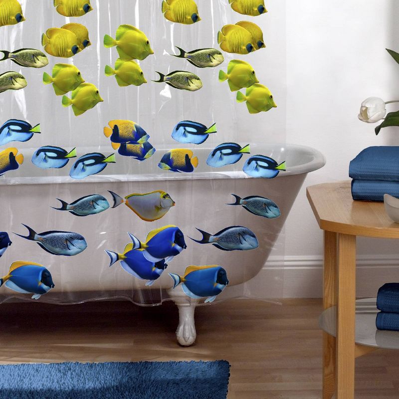 Assorted Fish PEVA Shower Curtain - Zenna Home