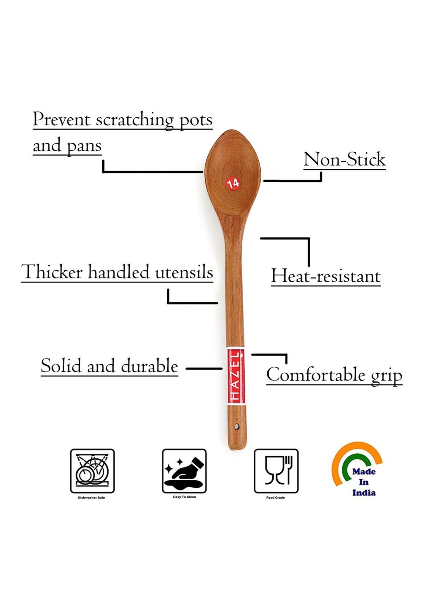 Bergner Black Nylon Soup Ladle - Set of 1