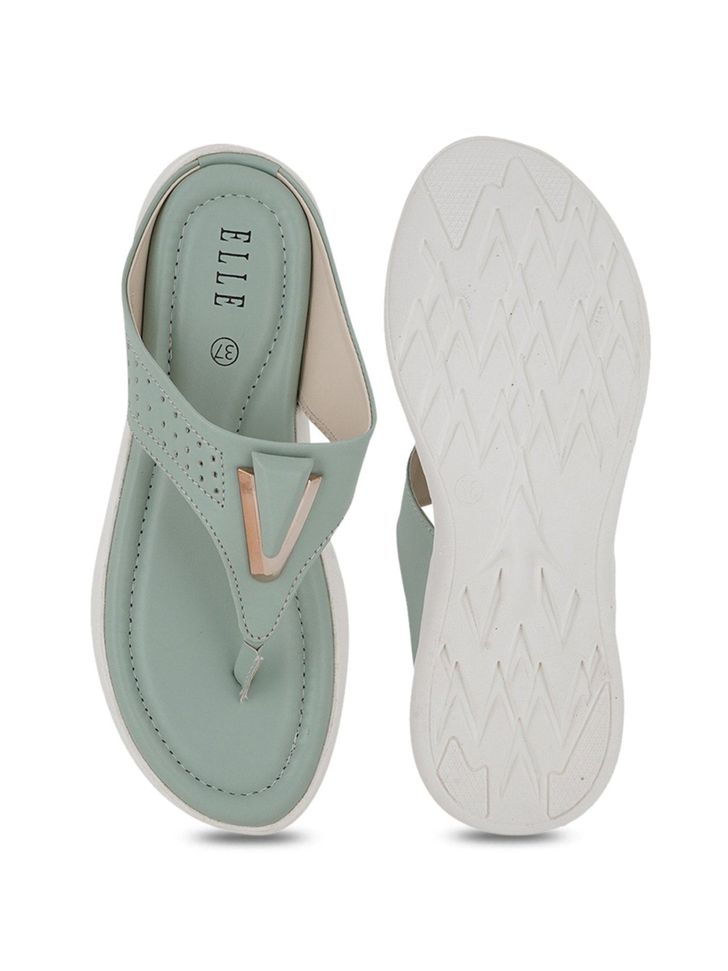 Elle Women's Pista Thong Wedges