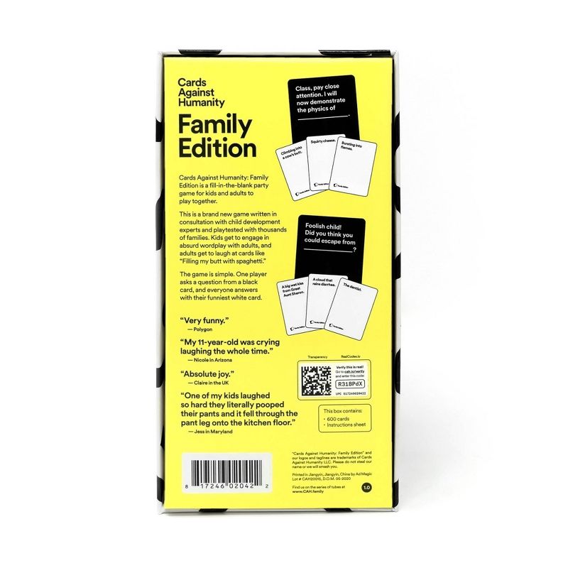 Cards Against Humanity Family Edition Card Game