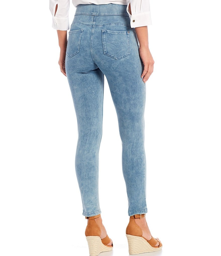 Slim Factor by Investments Classic Waist Denim Ankle Pants