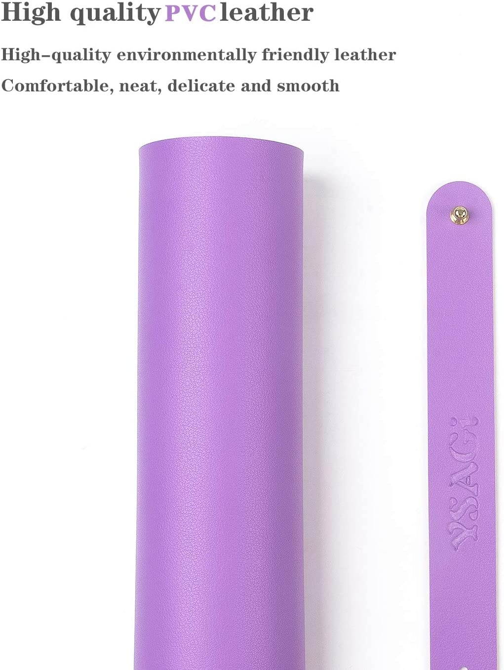 Non-Slip Desk Pad Waterproof PVC Leather Desk Table Protector Ultra Thin Large Mouse Pad Easy Clean Laptop Desk Writing Mat for Office Work/Home/Decor (Purple 23.6 x 13.7)