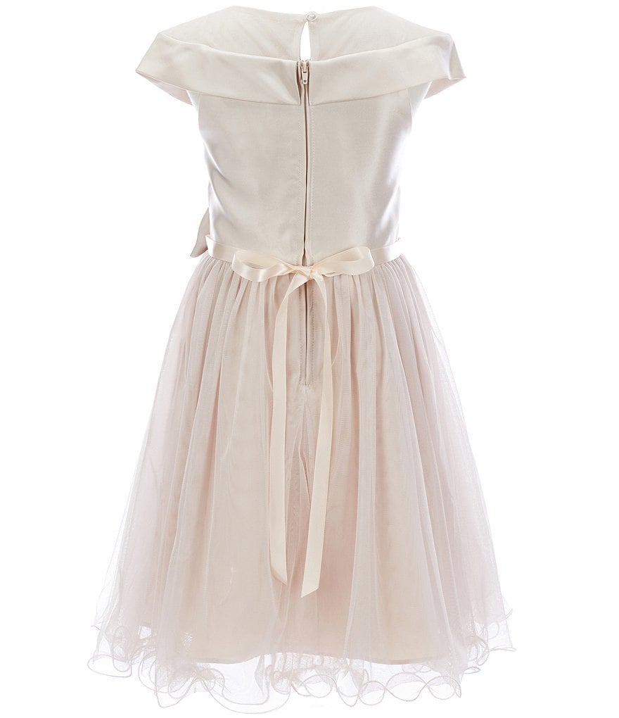 Bonnie Jean Big Girls 7-16 Sequin/Ombre Handkerchief-Hem Dress