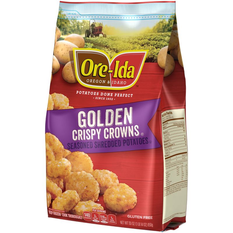 Ore-Ida Crispy Crowns Seasoned Frozen Shredded Potatoes - 30oz