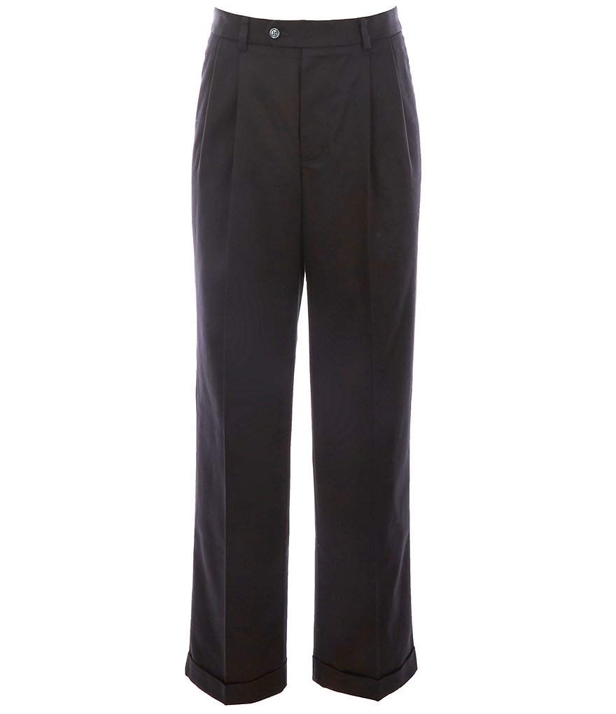 Roundtree & Yorke TravelSmart CoreComfort Non-Iron Pleated Classic/Relaxed Fit Chino Pants