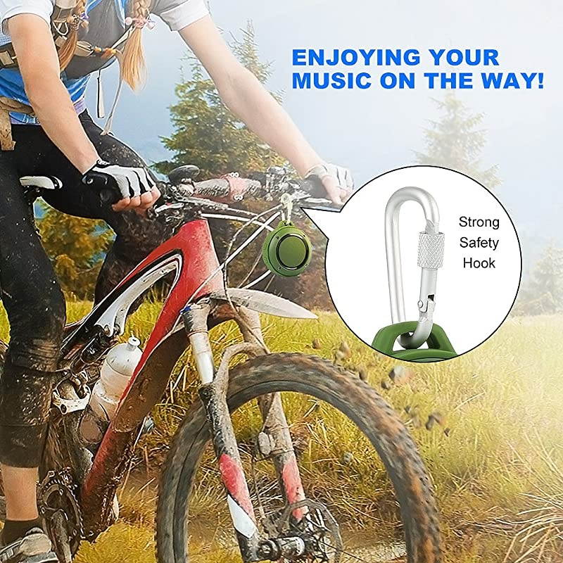 Outdoor Waterproof Bluetooth Speaker Wireless Portable Mini Travel Speaker with Subwoofer Enhanced Bass Built in Mic for Sports Pool Beach Hiking Camping Green