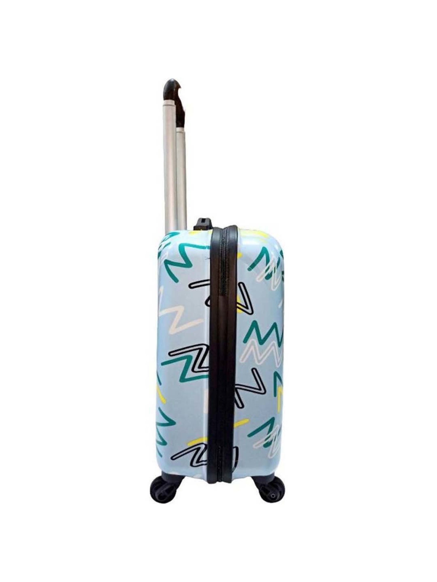 Skybags Ares Blue Printed Hard Small Trolley Bag - 35 cm