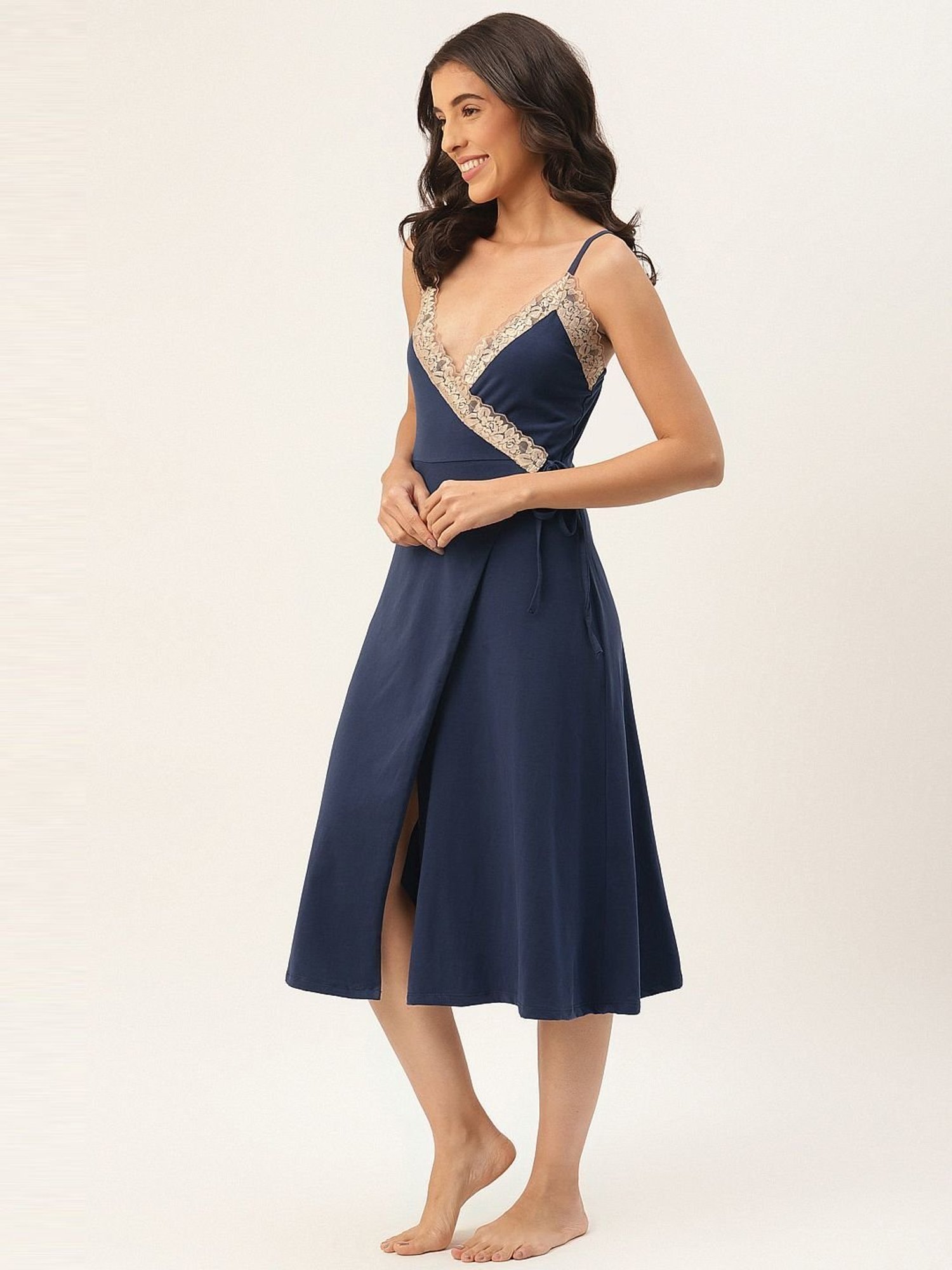 Ms.Lingies Blue Lace Work Nighty