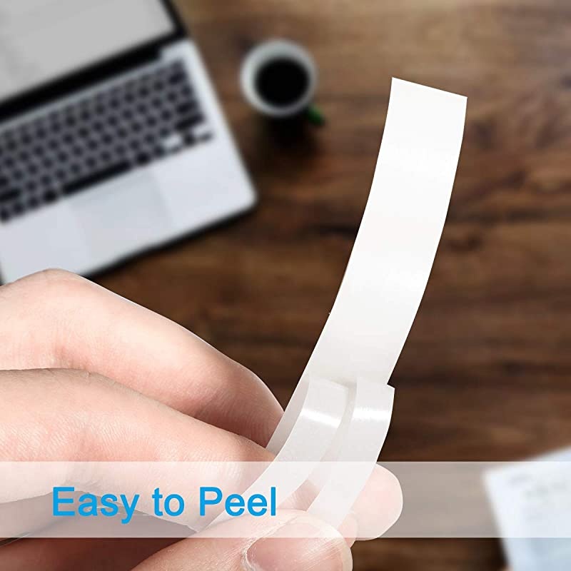 Compatible Label Tape Replacement for DYMO LetraTag Refills 91331 12mm Plastic White Tape for Label Maker QX50 LT100H LT100H Plus and LT100T 12 Inch x 13 Feet Black on White 3 Pack