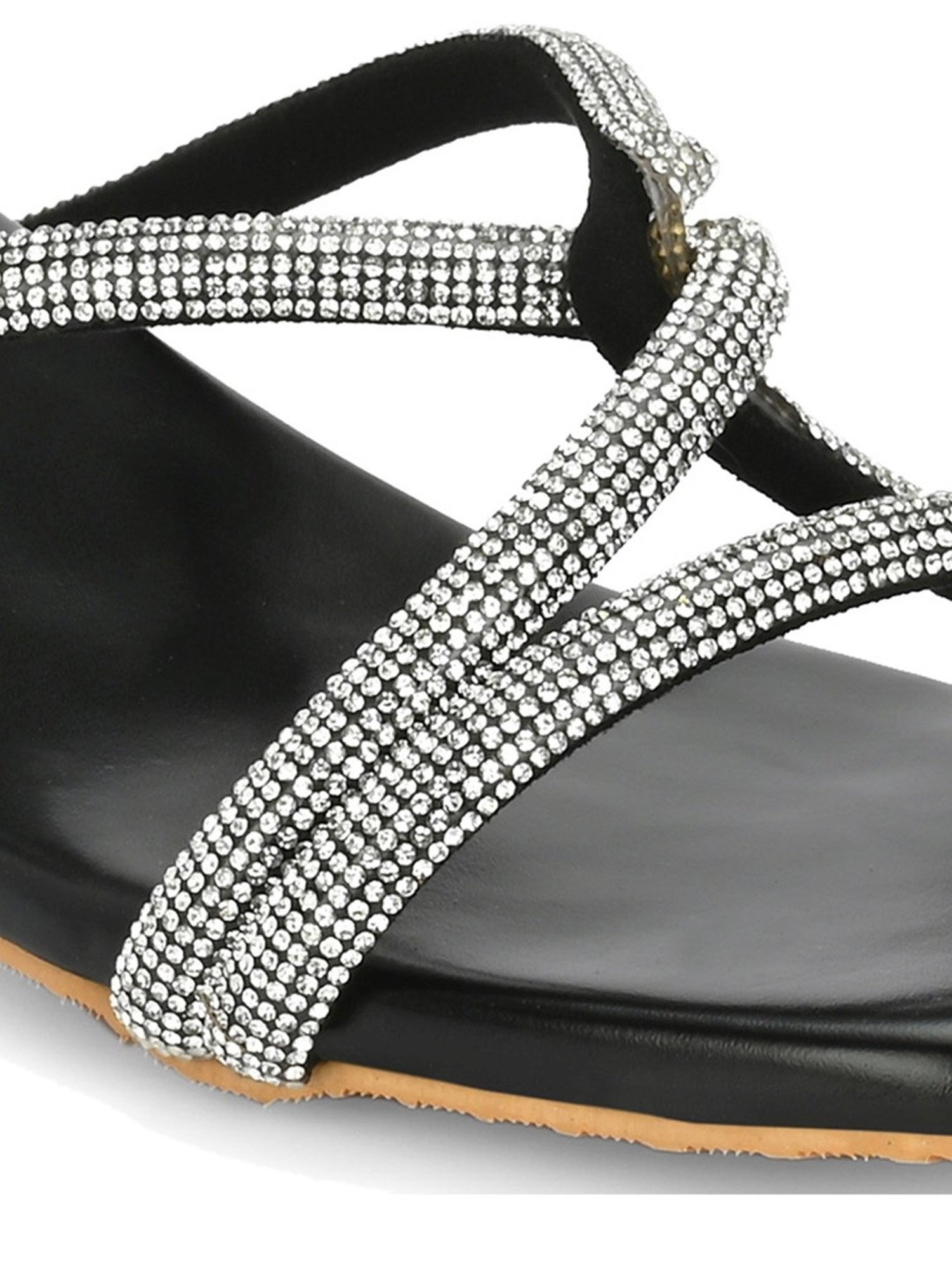 Clog London Women's Black Casual Sandals