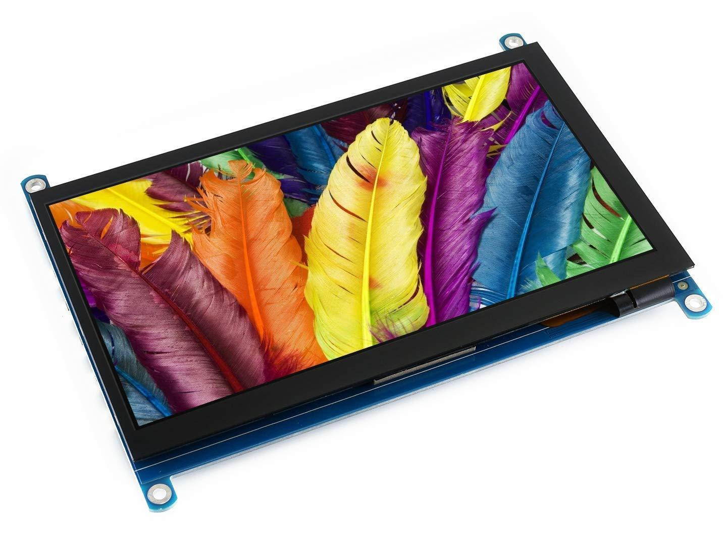 7inch HDMI LCD (H) 1024x600 IPS Capacitive Touch Screen LCD Display HDMI Module for Raspberry Pi, BeagleBone Black, Banana Pi Support Microsoft XBOX360, Sony PS4, and Nintendo Switch