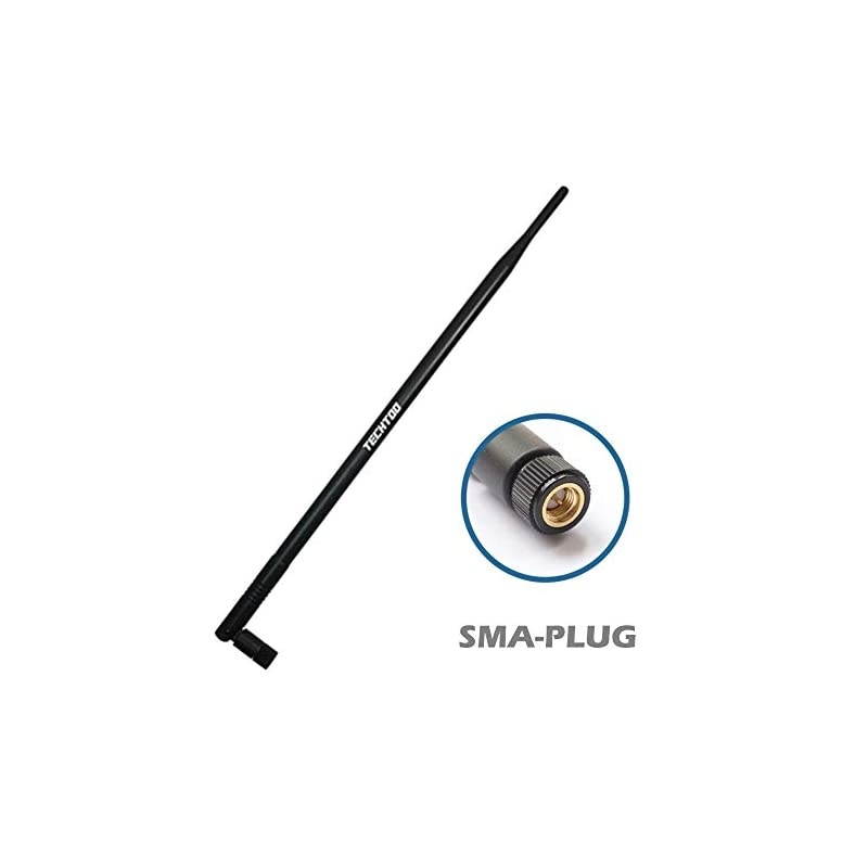 9dBi WiFi Antenna with SMA Male (SMA-Plug) Connector Compatible W/Anran Haloview IP Camera & Other Wireless Security Camera Antenna - 2.4Ghz Wireless Networking Device (SMA-Plug 1Pack)