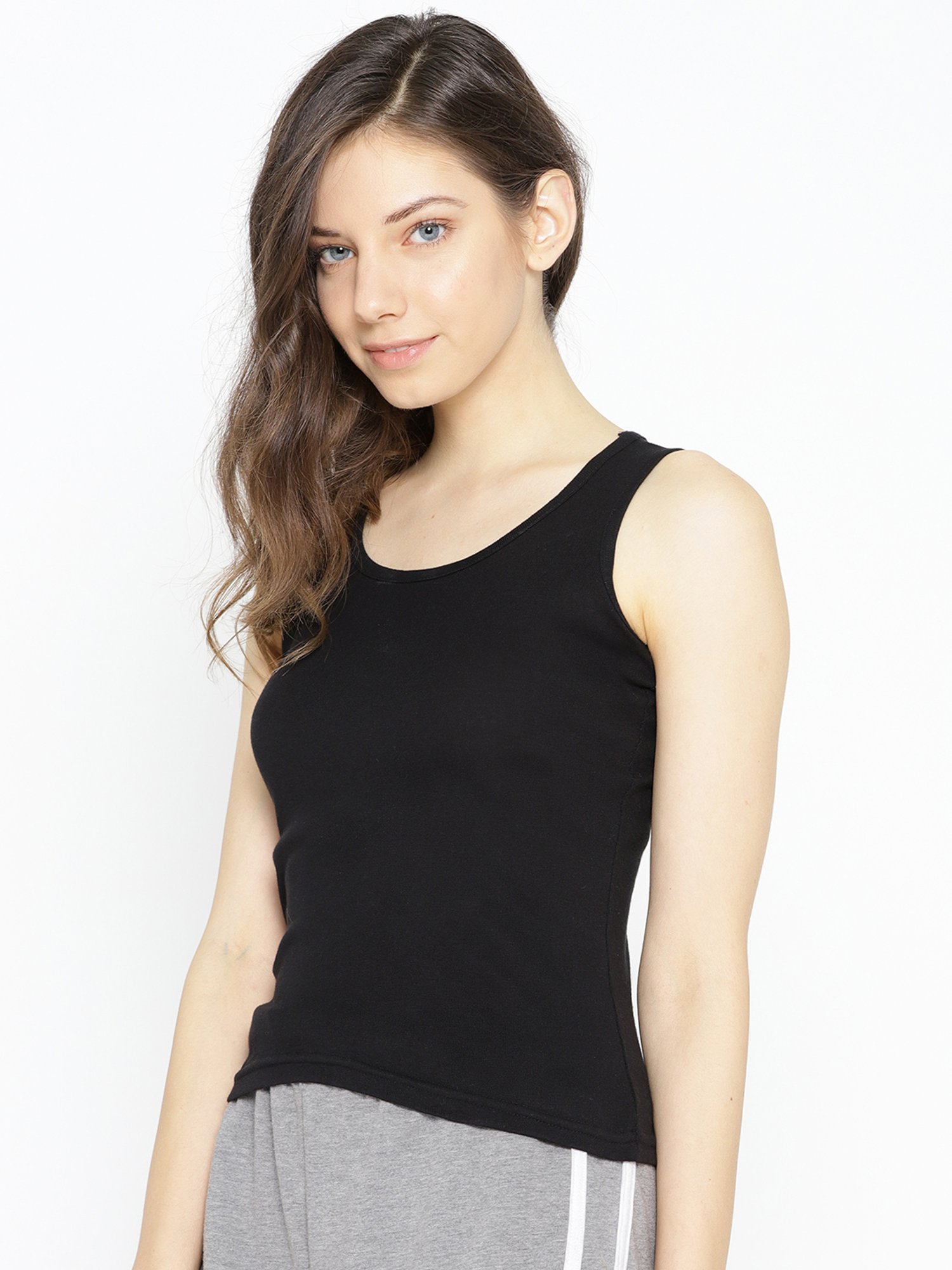 Lady Lyka Multicolor Cotton Camisole (Pack Of 2)