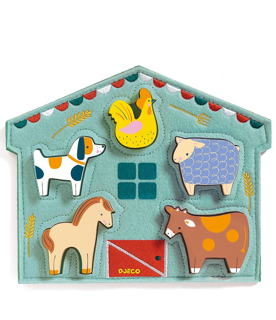 Djeco Mowy Farm Animal Puzzle