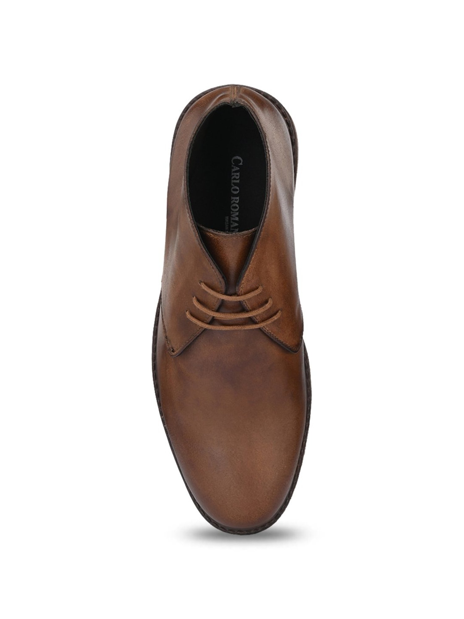 Carlo Romano Tan Men's Chukka Boots