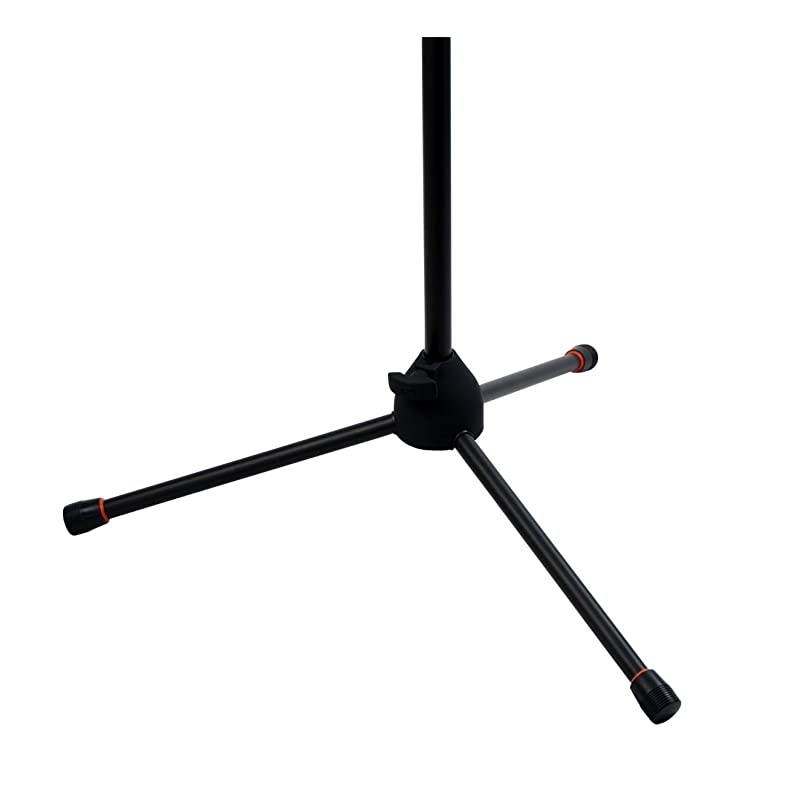 Short Tripod Base Microphone Stand with Soft Grip Twist Clutch Boom Arm and Both 38quot and 58quot Adapters GFWMIC2621