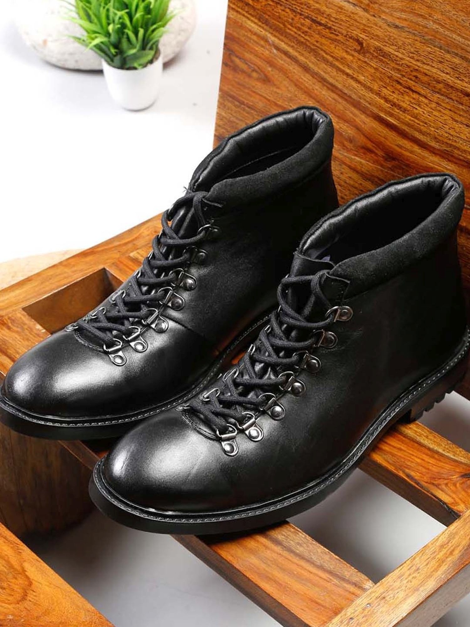 Teakwood Leathers Men's Black Casual Boots