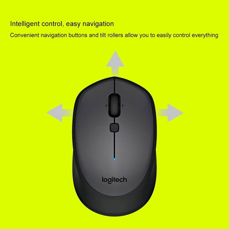 Logitech M336 1000DPI Bluetooth 3.0 Symmetrical Design Wireless Bluetooth Optical Mouse