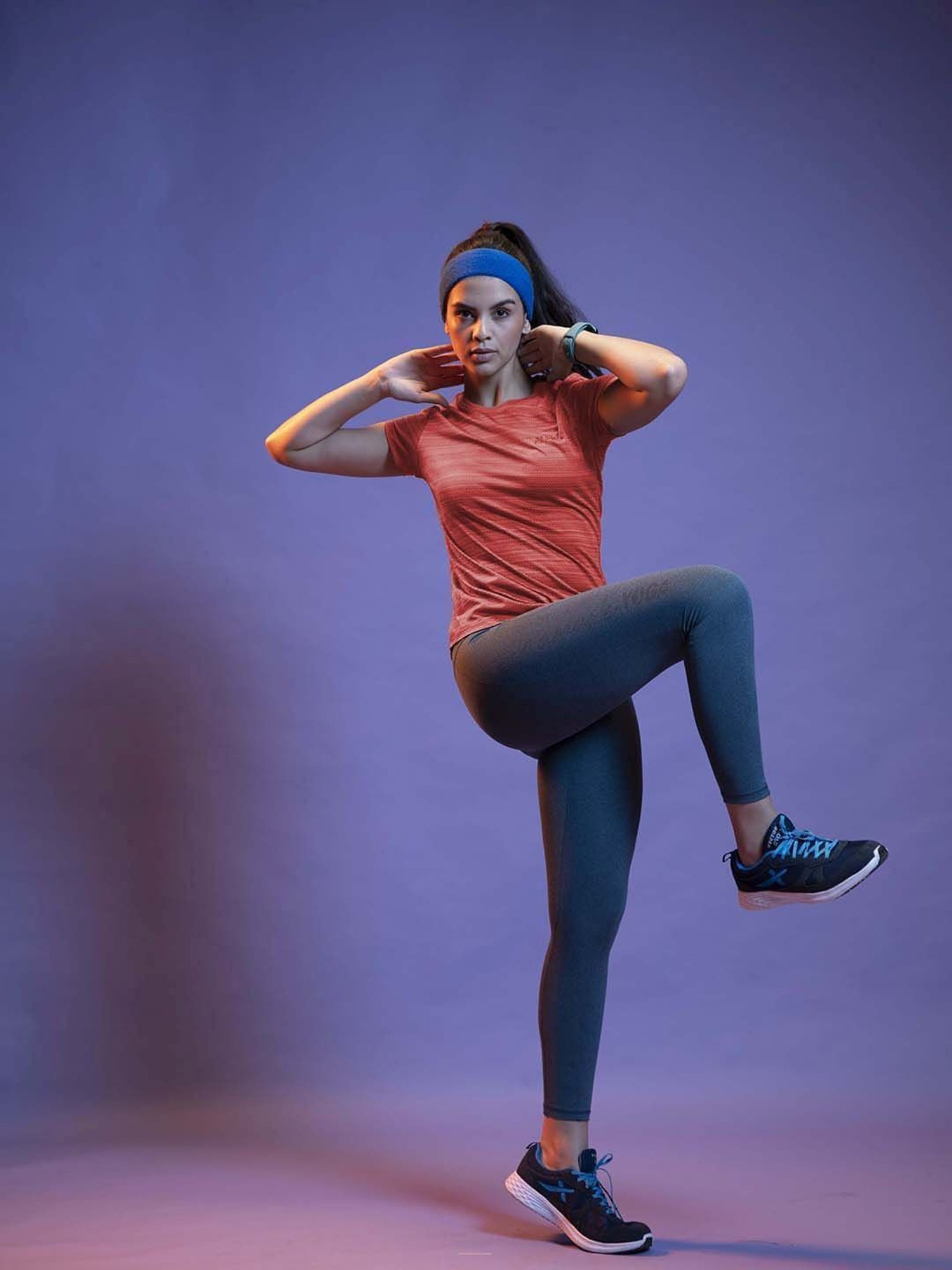 Columbia Pink Regular Fit Sports T-Shirt