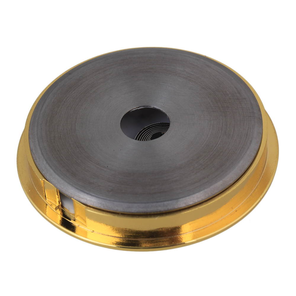 BQLZR Golden Alloy Round Violin Guitar 13~130 Fahrenheit Thermometer and Hygrometer