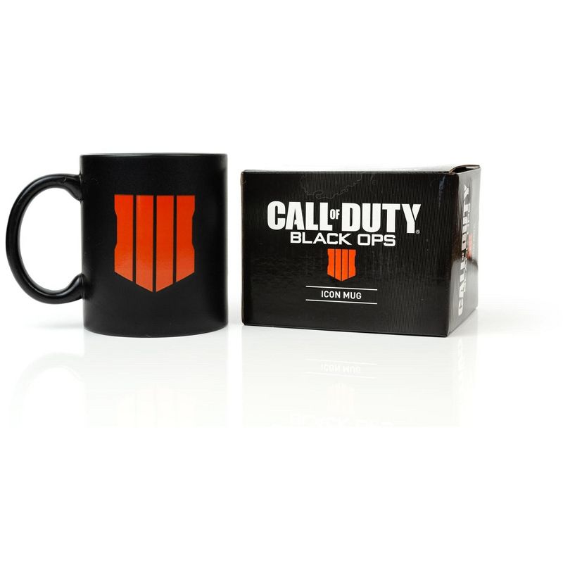 Exquisite Gaming Call of Duty: Black Ops 4 Shield Icon Ceramic Coffee Mug | Holds 12 Ounces