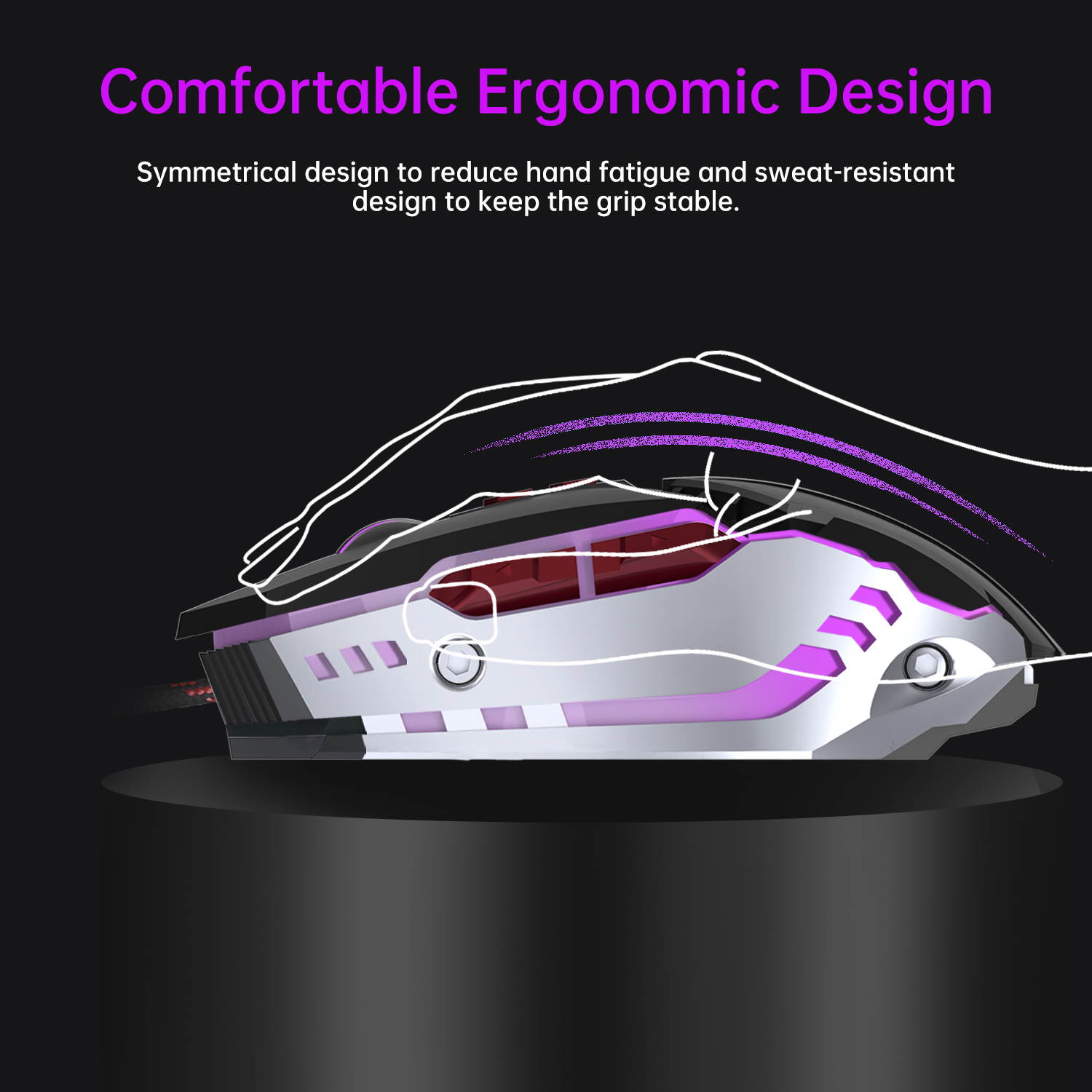 Donwell 7-Buttons Gaming Mouse USB Wired LED Breathing Fire Button 3200 DPI Laptop PC, Valentines Day gift, Gaming Mechanical Wired Mouse