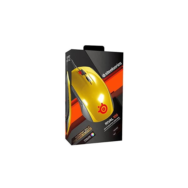 Rival 100 Optical Gaming Mouse Alchemy Gold