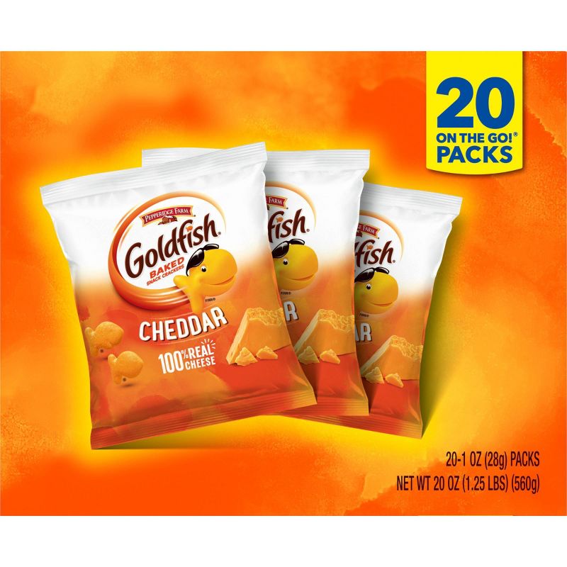 Pepperidge Farm Goldfish Cheddar Crackers Multipack - 20oz/20ct