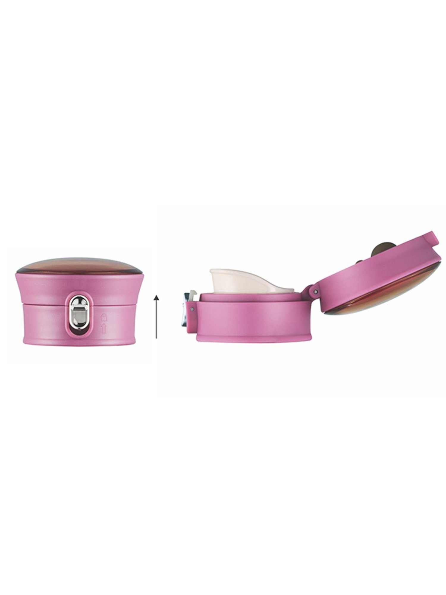 Borosil Purple Stainless Steel Hydra Travelease Vacuum Insulated Flask Water Bottle - 360 ml