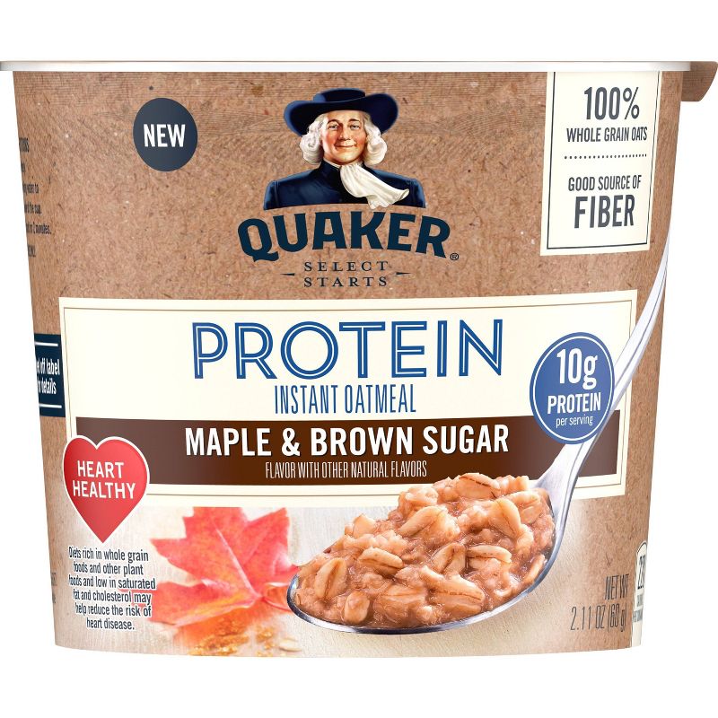 Quaker Instant Oatmeal Cup Protein Maple Brown Sugar - 2.11oz