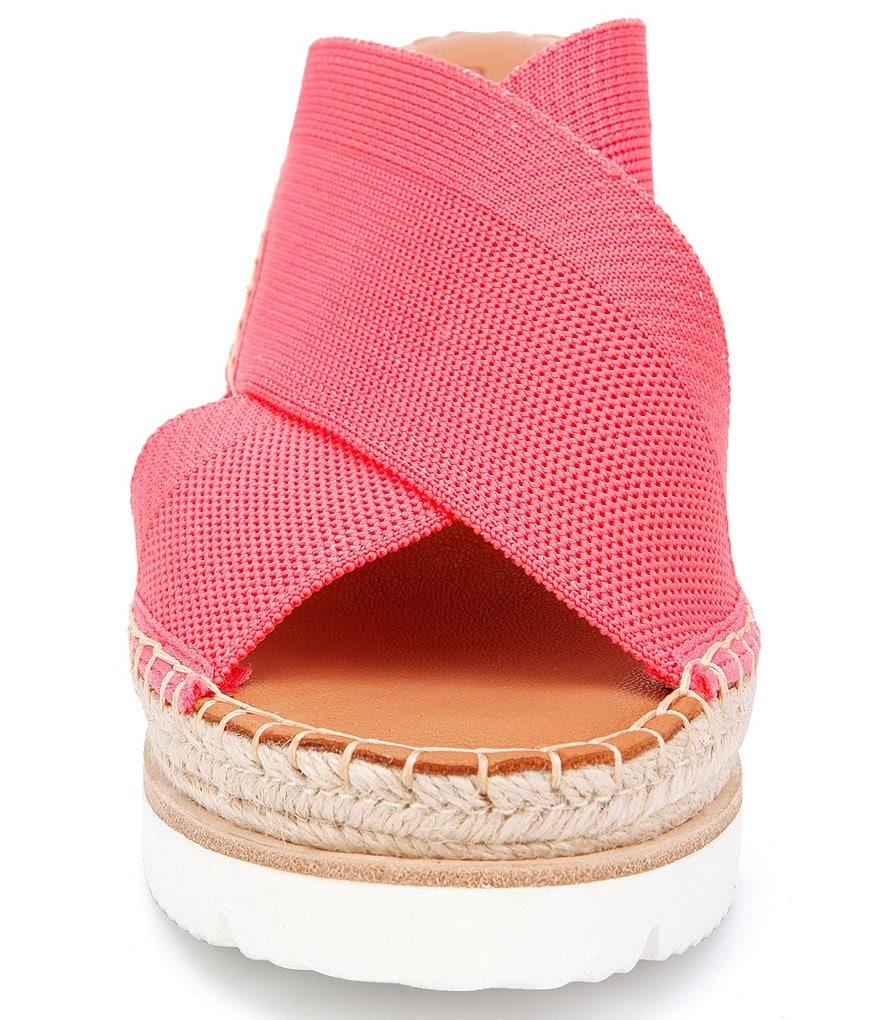 Gentle Souls Elyssa X-band Espadrille Wedge Sandals