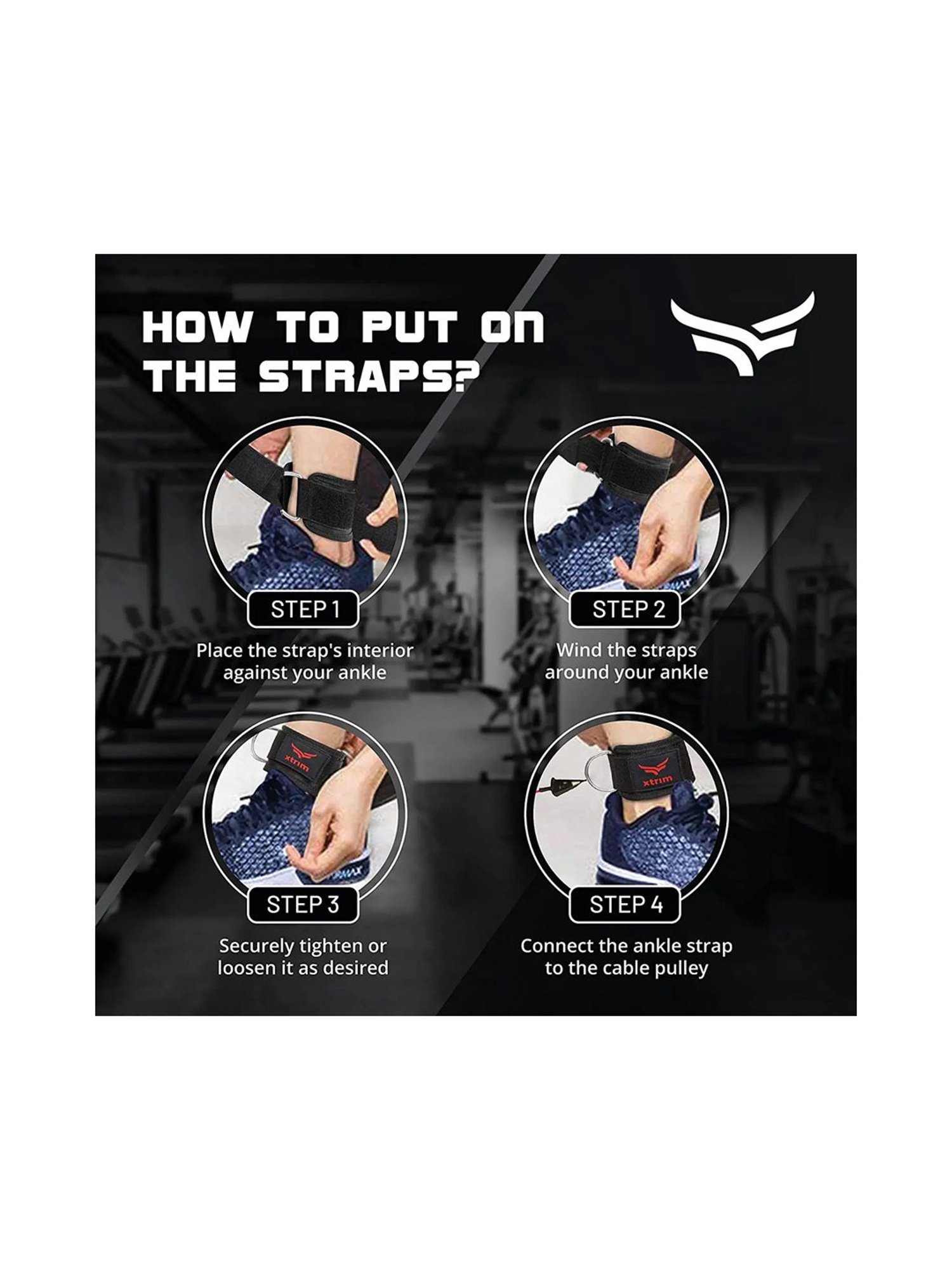 Xtrim Durafit Ankle Strap (Red)