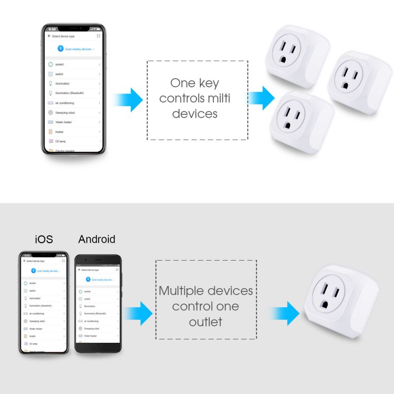 4 Pack WiFi Smart Plug APP Remote Control Timer Outlet Wireless Socket US Plug