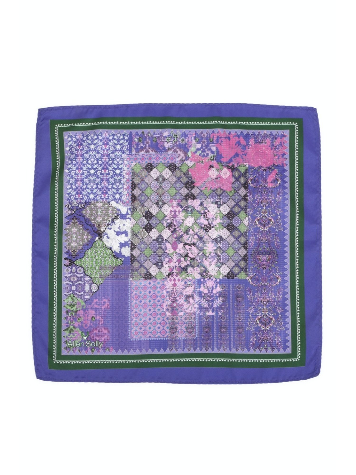 CHOKORE Brown and Yellow Plaid Pocket Square