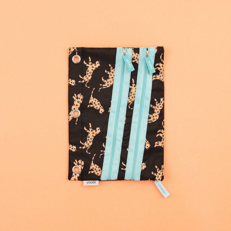 Binder Double Zip Pencil Case - Leopard - Yoobi™