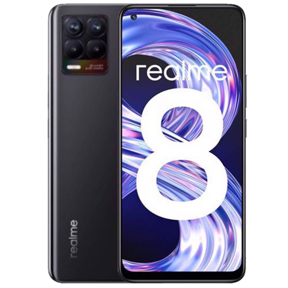 Realme 8 Dual-SIM 64GB ROM + 4GB RAM (GSM Only | No CDMA) Factory Unlocked 4G/LTE Smartphone (Punk Black) - International Version